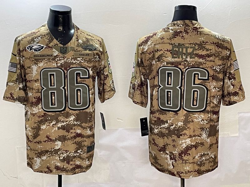 Men Philadelphia Eagles #86 Ertz Camo 2025 Nike Salute to Service Limited NFL Jersey style 2123